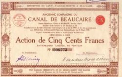 Action du Canal de Beaucaire (1928)