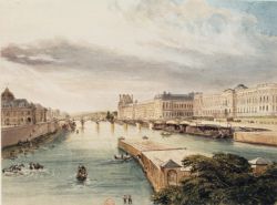 Ponts de Arts en 1829 (Bibliothèque Nationale)